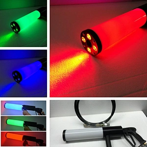 DJ Equipment DMX Co2 Jet Spray Machine RGB LED Co2 Smoke Fog DJ Gun For Wedding Disco Nightclub Party