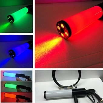 DJ Equipment DMX Co2 Jet Spray Machine RGB LED Co2 Smoke Fog DJ Gun For Wedding Disco Nightclub Party
