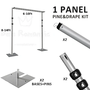 3-PIECE ADJUSTABLE UPRIGHT W/SLIP-LOCK (6FT-14FT)cheap wedding pipe without drape wholesale alternatives backdrop party