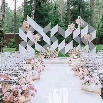 Factory Price Wedding Stage Plastic Vinyl Pvc Mirror Floor Carpet