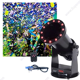 Co2 Cannon Paper Dj Equipment Blaster Party dmx 1500w Rgb Led Color Stage Effect Wedding Confetti Machine