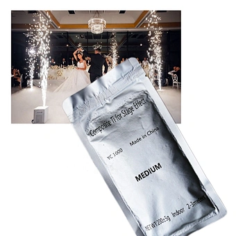 Wedding Mariage Bride Conert Event DJ 200g Titanium Powder For Cold Spark Machine Special Effect Cold Spark Machine Powder Dusty