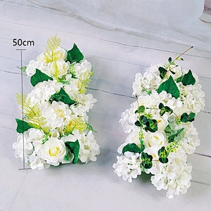 Wreath Artificial Wall Decoration Wedding Decor Peony Rose Hydrangea Row Background Diy Combination Arch Decorative Flowers