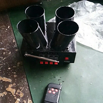2 shots fan + 2shots straight cold pyro remote control firing systems