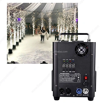 4pcs Dmx Remote Cold Flame Sparkler Fountain Spark Firework Machine With Flight Case For Wedding Party Dj Disco Stage