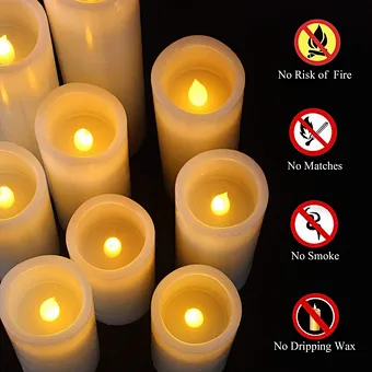 Wholesale home decoration flameless moving wick led candle