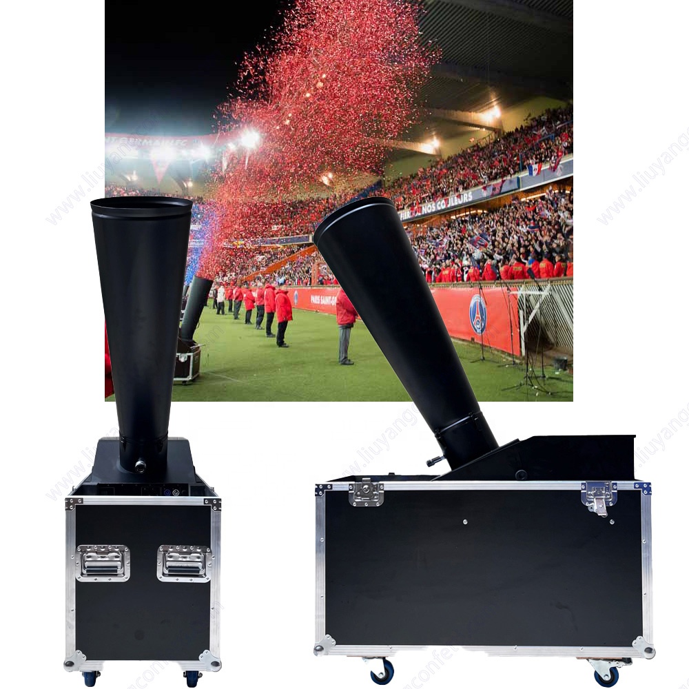 sfx Big model 100*45*90CM 15M spray height CO2 color paper blower confetti cannon blaster launcher confetti machine