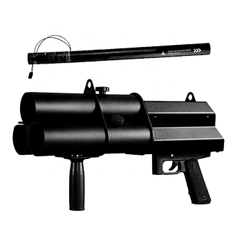 Hand hold Electric confetti shooter rechargeable 3 heads Confetti party popper Gun Machine 3 shots confetti Gun  for Concert DJ