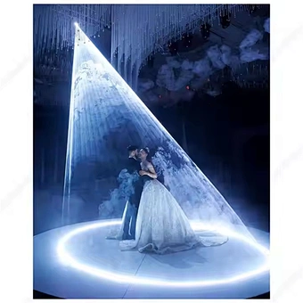 DJ Marriage Bride Magic Wedding 1500W Snow Machine&10W RGB Animation Laser Show Light&1500W Haze Machine Combination Rain Effect