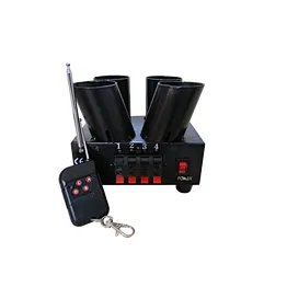 2 shots fan + 2shots straight cold pyro remote control firing systems