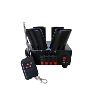 2 shots fan + 2shots straight cold pyro remote control firing systems
