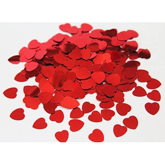 Biodegradable Paper Throwing Petals Love Heart Red Heart Foil Metallic Confetti heart for Party Decoration Wedding decoration