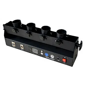 DMX 512 Four head confetti machine 4 Shots Stage Confetti shooter machine for party wedding stage show opening ceremony Concert