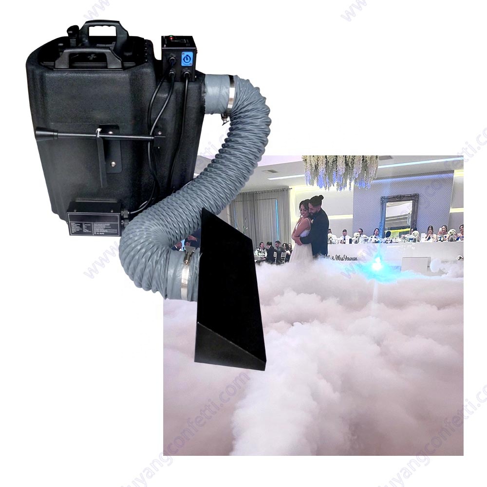 Marriage Groom Entry DJ Music Show Disco Theatre Low Lying Smoke Nimbus 3500W Dry Ice Fog Machine for Wedding Stage Party Event