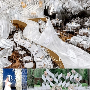 Mariage Aisle Runner Mirrored Pvc Walkway Width Stage Decoration Miroir Cadre Dance Floor Backdrop Wedding Mirror Carpet