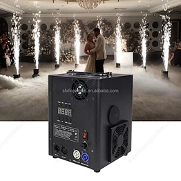 4pcs Dmx Remote Cold Flame Sparkler Fountain Spark Firework Machine With Flight Case For Wedding Party Dj Disco Stage