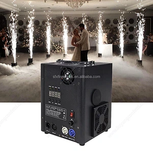 4pcs Dmx Remote Cold Flame Sparkler Fountain Spark Firework Machine With Flight Case For Wedding Party Dj Disco Stage