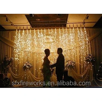 Remote DMX control waterfall spark fall cold flame Indoor firework fountain machine spark machine for party Wedding dj stage