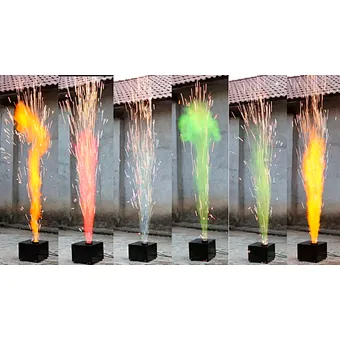 Reusable DMX control COLOR COLD PYRO machine spark machine for stage effect