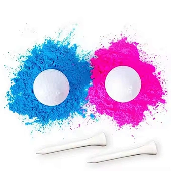 Start Party Gender Reveal Party Exploding Powder Golf Ball Pink And Blue Set Boy Or Girl Gender Reveal Party Holiday Supplies