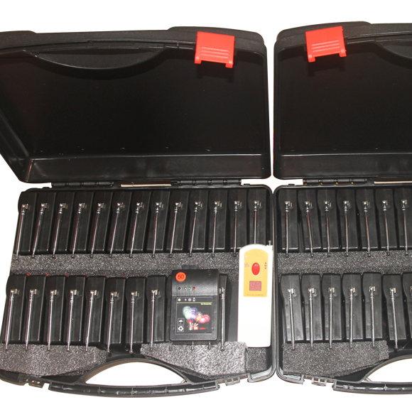 pyro50 cues, 50 position/one remote controller,50 receivers firing system for indoor small shows