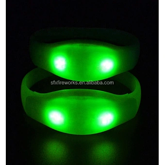 Radio Customized Event Bracelet Remote Control Light Up Timer Concert Flashing Programmable Dmx 4 Custom Logo Led Wristbands