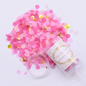 Heart Push Popper Mixed Tissue Paper Confetti for Wedding Baby Shower Party Anniversary Baby Shower DIY Paper Decorations