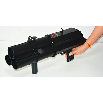 Hand hold Electric confetti shooter rechargeable 3 heads Confetti party popper Gun Machine 3 shots confetti Gun  for Concert DJ