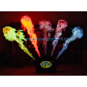DMX 512 CE Spray Fire Projector 5 colors Fan shape flame projector 5 head Flame Machine for stage effect DJ Disco