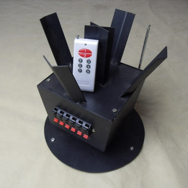 Remote control rotating fireworks firing systems for stage fountains cold pyro