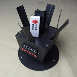 Remote control rotating fireworks firing systems for stage fountains cold pyro