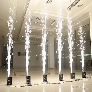 DMX 512 pyrotechnic machine cold pyro stage fireworks machine spark machine 2 IN 1 flight case for wedding decoration party deco