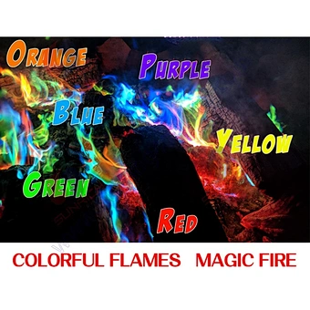 Rainbow Color Changing Packets Fire Pit Campfire Bonfire Fireplace Mystic Colorful Magic Fire Mystical Coloured Flame