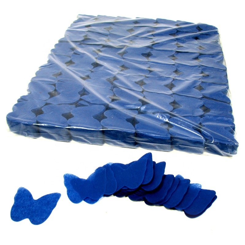 bulk dark blue Factory supply butterfly Tissue Paper Confetti for wedding Party Decoration clear balloon filler