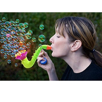 Saxophone Horn Color children Fun Liquid Concentrate Water Blowing Gun Soap Bubble Blower Kids Child Toy