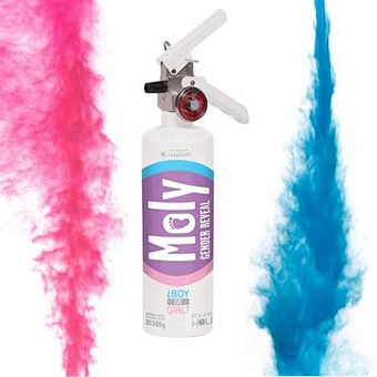 Baby shower Gender reveal blue holi powder blaster it is a boy