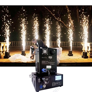 Party Show Decoration Flycase Dmx Remote Control Sparking 600w Celebration 5m Firework Fountain Stage Wedding Cold Spark Machine