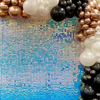 Panel Shimmer Sequined Iridescent Decoration Tile Matte Gold Square Acrylic Manufacturers Backdrop Home Decor Signs Sequin Wall