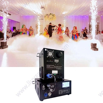Party Show Decoration Flycase Dmx Remote Control Sparking 600w Celebration 5m Firework Fountain Stage Wedding Cold Spark Machine