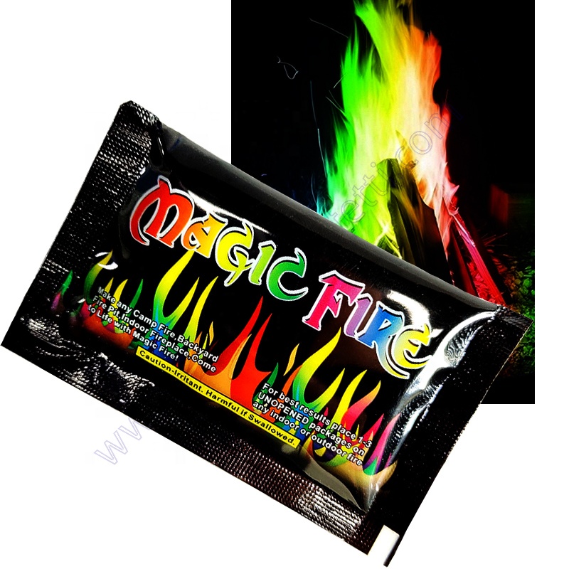 Rainbow Color Changing Packets Fire Pit Campfire Bonfire Fireplace Mystic Colorful Magic Fire Mystical Coloured Flame