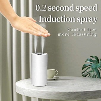 Household touch free touchless wall mounted alcohol auto sensor electric automatic hand sanitizer gel soap spray dispenser