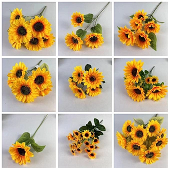 Wholesale Hand-Knitted Rose Bouquet Homemade Crochet Finished Knitted Flower Sunflower Rose Tulip Valentine's Mother's Teacher'
