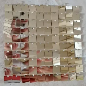 Panel Shimmer Sequined Iridescent Decoration Tile Matte Gold Square Acrylic Manufacturers Backdrop Home Decor Signs Sequin Wall