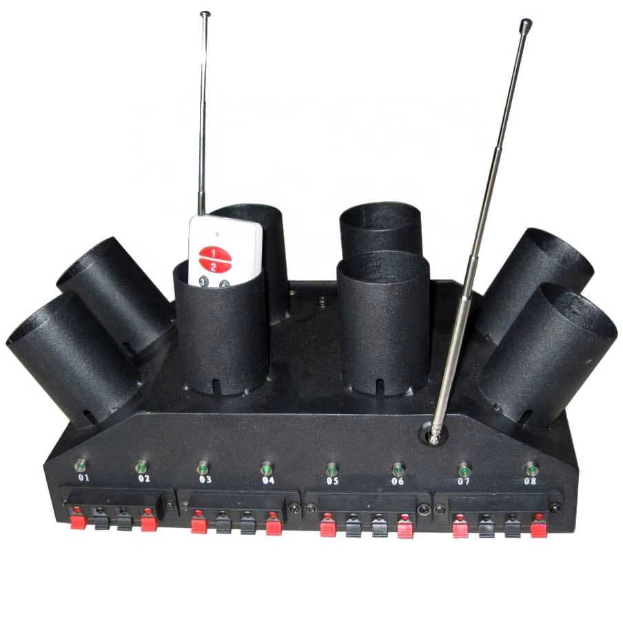 Fan shape double rows remote control indoor pyrotechnic cold pyro fountain firework firing systems for stage wedding dj club