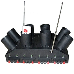 Fan shape double rows remote control indoor pyrotechnic cold pyro fountain firework firing systems for stage wedding dj club