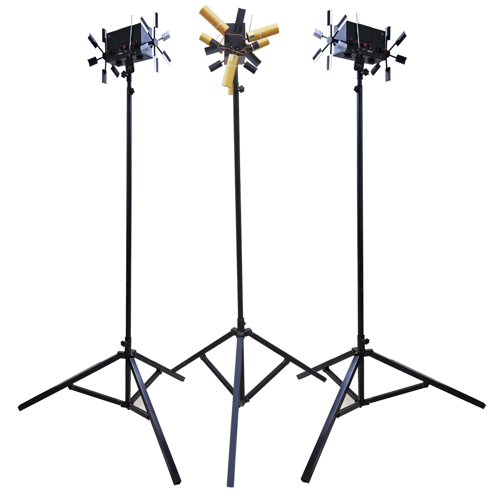 Fire Works Pyrotechnic Equipment Remote Tripod Rack Stand Windmill stage Wedding Cold Pyro Spinning Fireworks Firing System