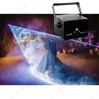 DJ Marriage Bride Magic Wedding 1500W Snow Machine&10W RGB Animation Laser Show Light&1500W Haze Machine Combination Rain Effect