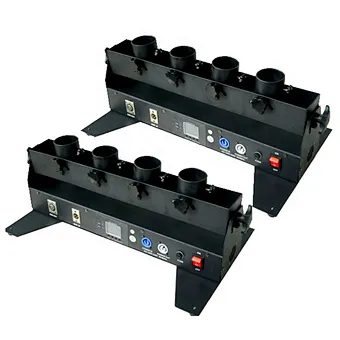 DMX 512 Four head confetti machine 4 Shots Stage Confetti shooter machine for party wedding stage show opening ceremony Concert