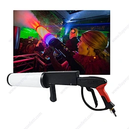 Led Dj Gun Smoke Fog Cannon Column Strong Cryo Stage Equipment Party Wedding Disco Night Club Concert Hand Hold Co2 Jet Machine