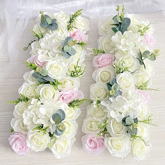 Wreath Artificial Wall Decoration Wedding Decor Peony Rose Hydrangea Row Background Diy Combination Arch Decorative Flowers